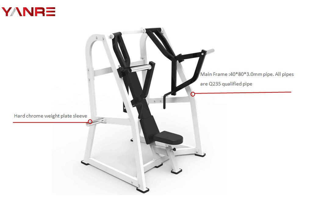82014 Iso Lateral Bench Press Yanre Fitness
