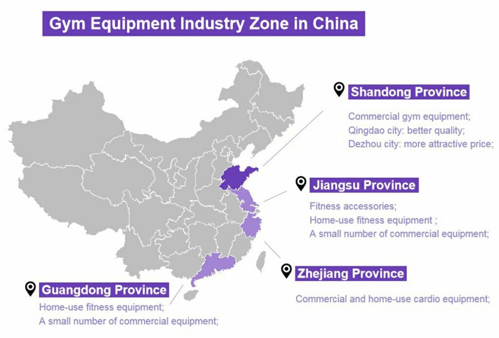top 10 gym equipment manufactures in china main gym equipment industry regions