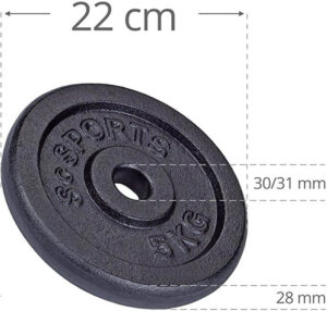 Meilleur guide d'achat de plaques de poids pour propriétaires de gymnases en 2021 14 Plaque de poids avec trou de 30 mm