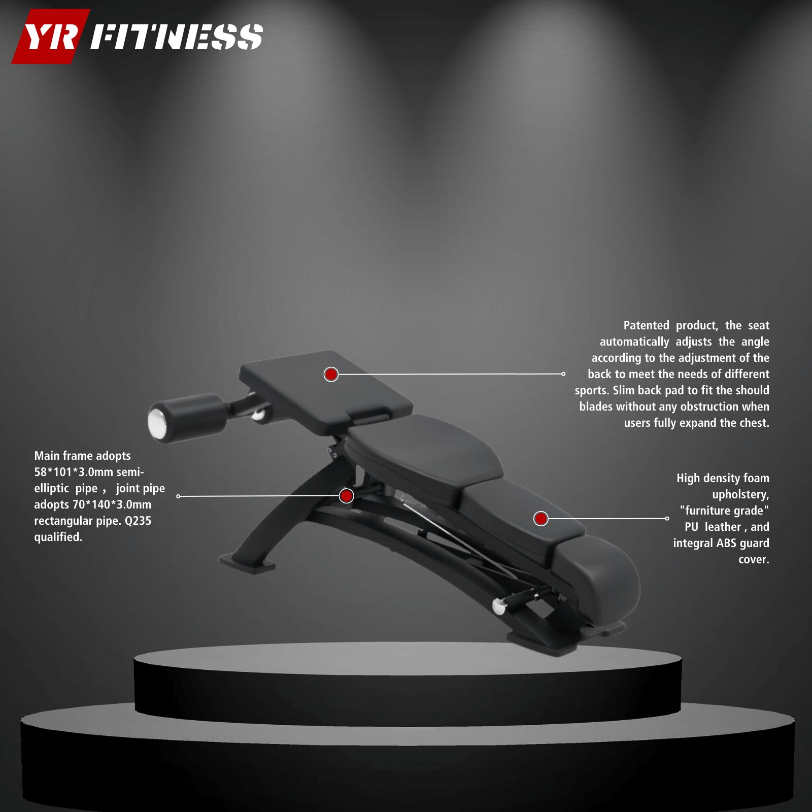 Flat/Incline/Decline Adjustable Bench 2