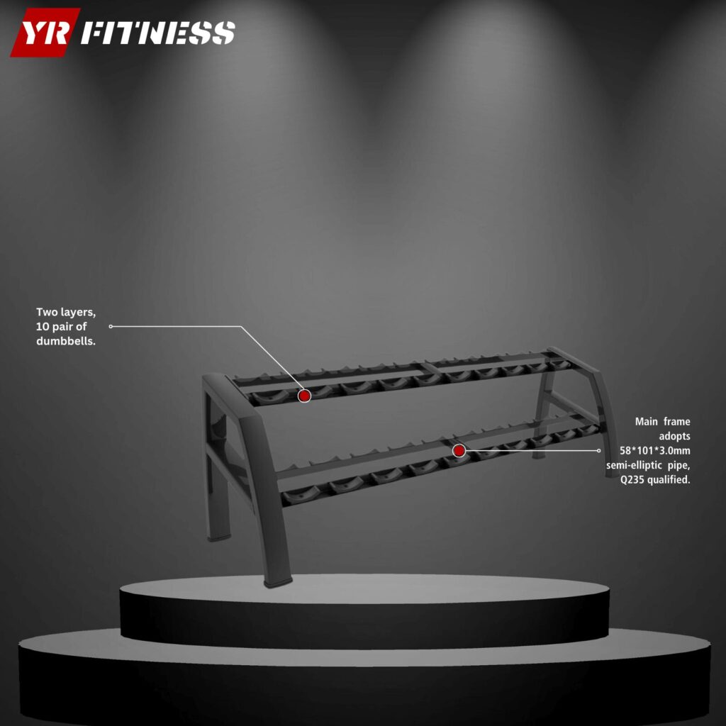 10 Pairs Dumbell Rack - YR Fitness
