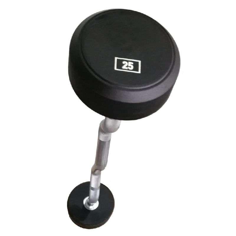 Urethane Round Head Fixed Weight Barbell – Curl