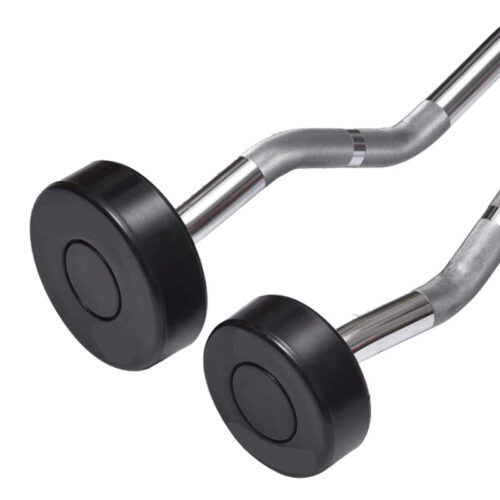 Rubber Round-Head Curl Bar (Fixed Weight) 2