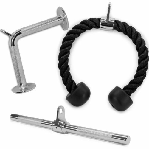 Cuerda de tríceps simple (accesorio de cable de gimnasio múltiple) 4