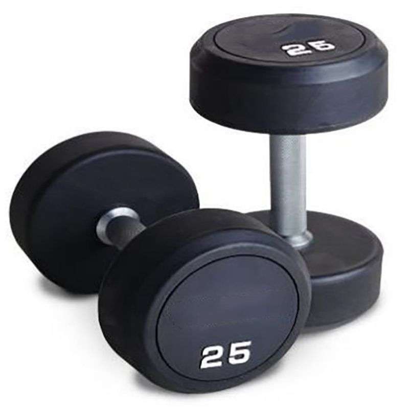 Round Head Rubber Dumbbell