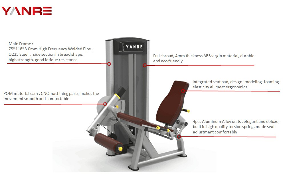 Commercial Leg Extension Curl Machine 7 Commercial Leg Extension Curl Machine 7