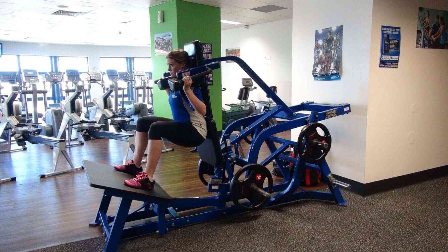 Figure 2 Showing a V Squat Machine in the Gym (image src