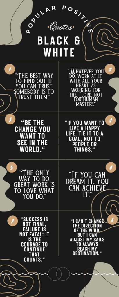 Get Inspired: 40+ Black And White Motivational Quotes 2 Get Inspired: 40+ Black And White Motivational Quotes 1