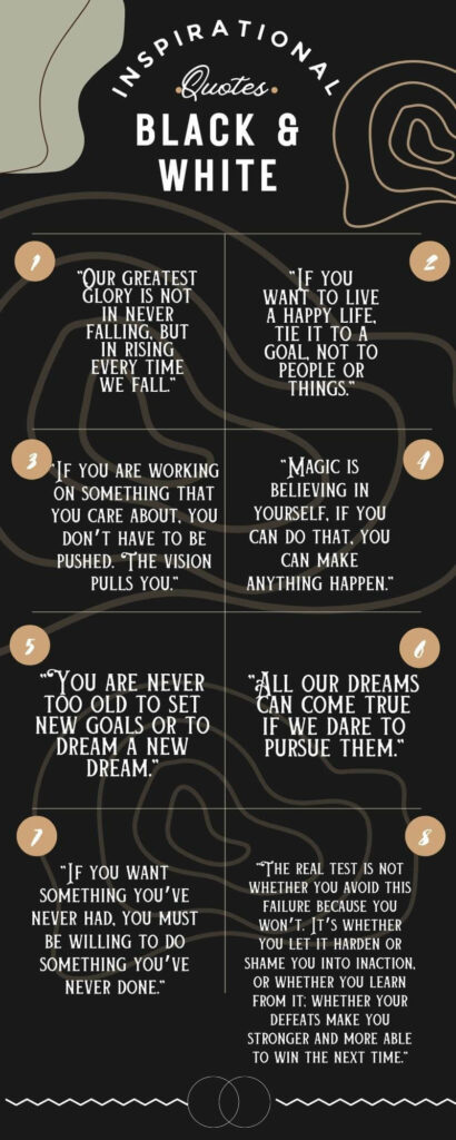 Get Inspired: 40+ Black And White Motivational Quotes 4 Get Inspired: 40+ Black And White Motivational Quotes 3