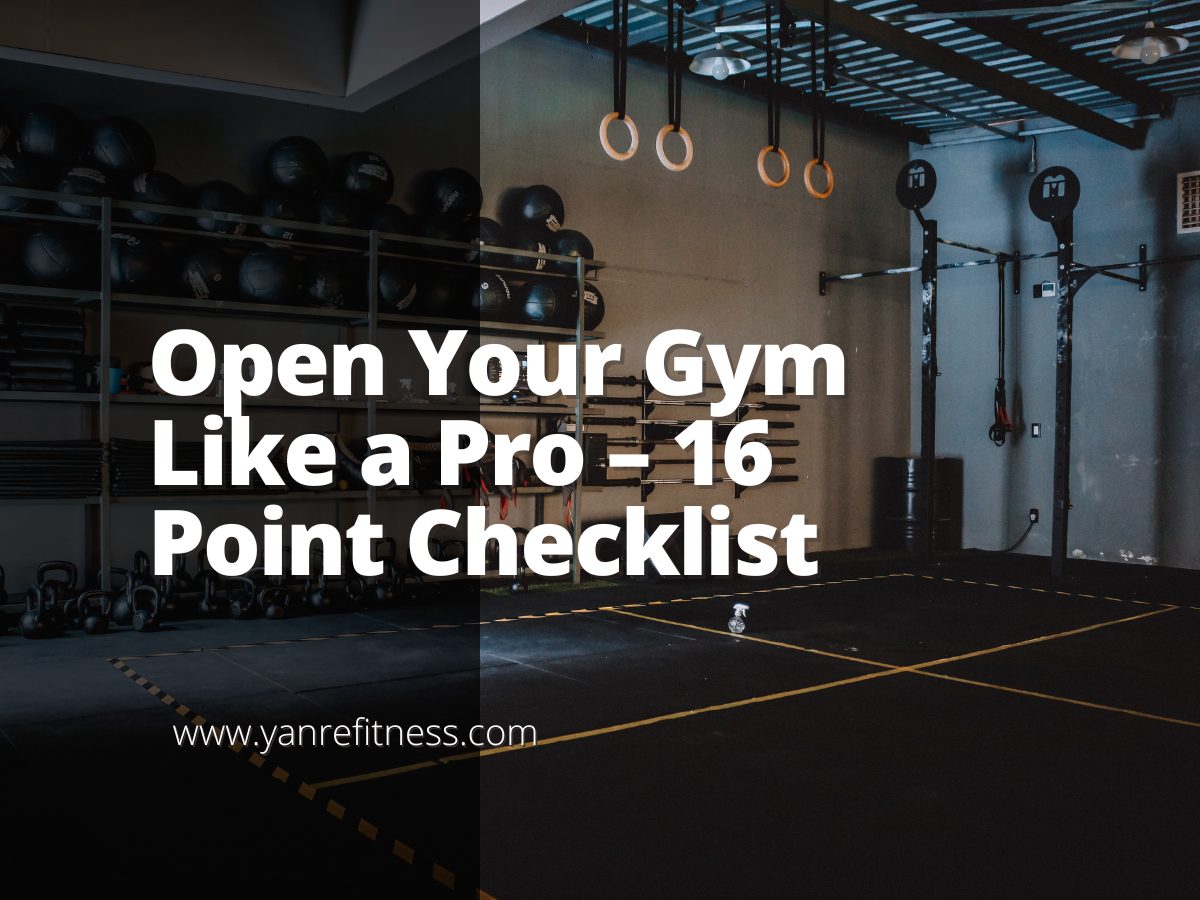 افتح صالة الألعاب الرياضية الخاصة بك مثل Pro - 16 Point Checklist 1