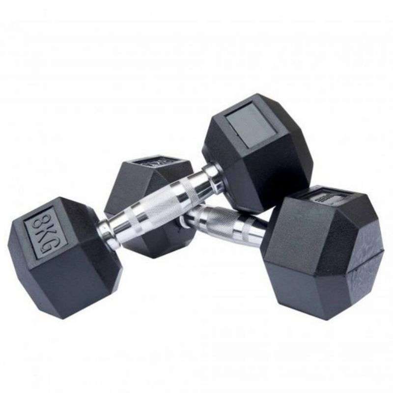 Rubber Hex Dumbbell